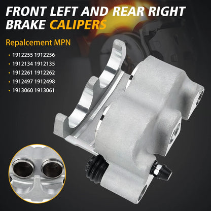 Front Brake Calipers & Pads / for Polaris Ranger Crew XP 900 1000 (2017–2019)