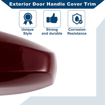 Door Handle Cover Trim for BMW X1 X5 F15 X6 F16 (2014-2019) Wine Red