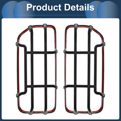 Carbon Fiber Red Headlight Trim Bezels for Ford  -  Pair
