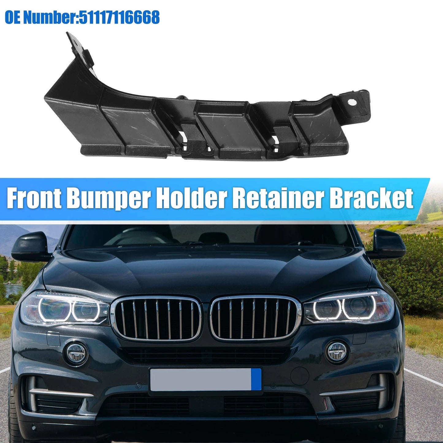 Right Side Front Bumper Mounting Support Bracket for BMW X5 (2000-2006)