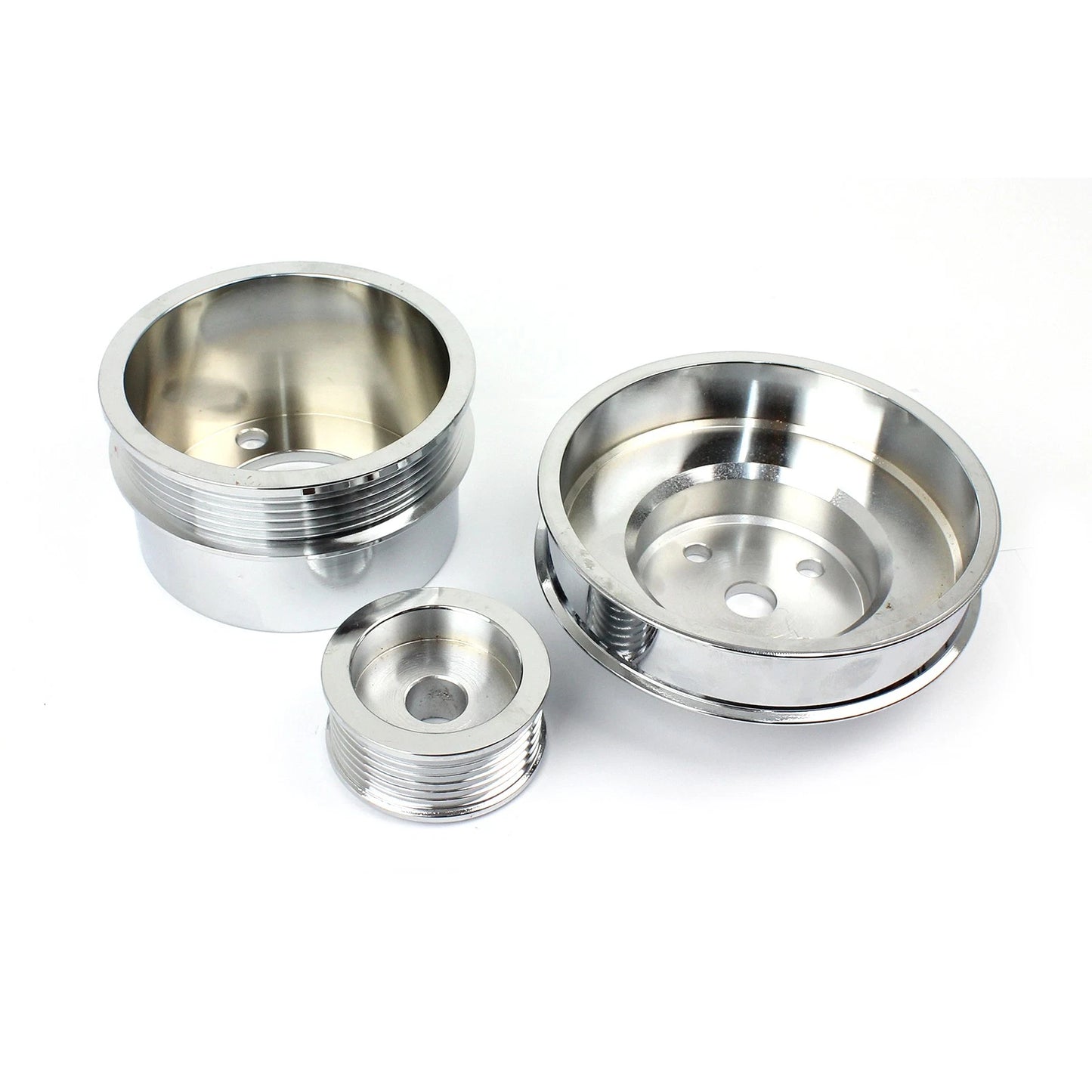 5.0L Steel Serpentine 20% Underdrive Pulley Set for Ford (1979-1993)