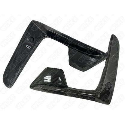 Real Carbon Fiber Front Bumper Side Air Vent Cover Trim for BMW X5M F95 2020-23