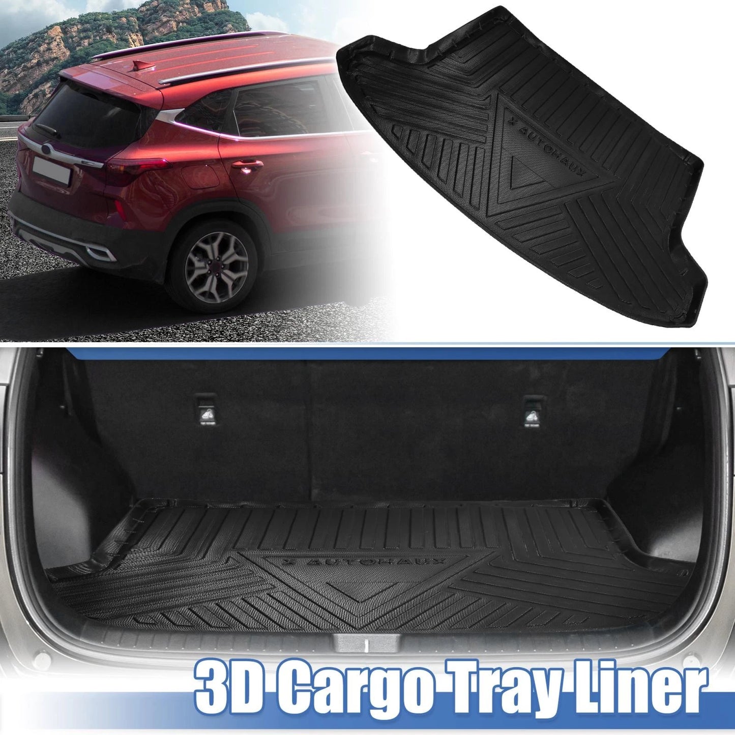 TPE Cargo Liner Trunk Mat for Kia Seltos (2020-2022)