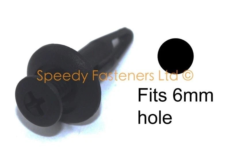 Clip / 6mm / Motorcycle Fairing Rivets x10 for Triumph Motorcycle