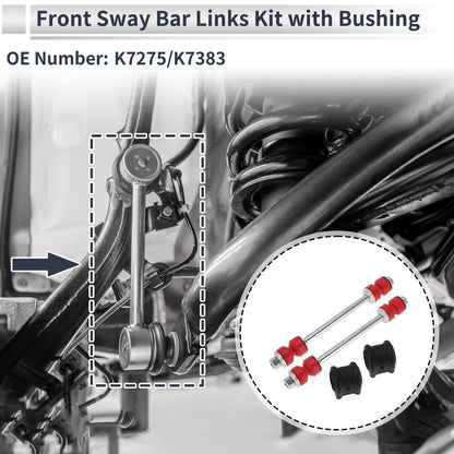 Front Stabilizer Bar Link 2x Bushing for DODGE Ram 1500