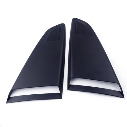 2 x Rear Louver Vent Air Scoop Covers for Ford Mustang (2015-2018) Black