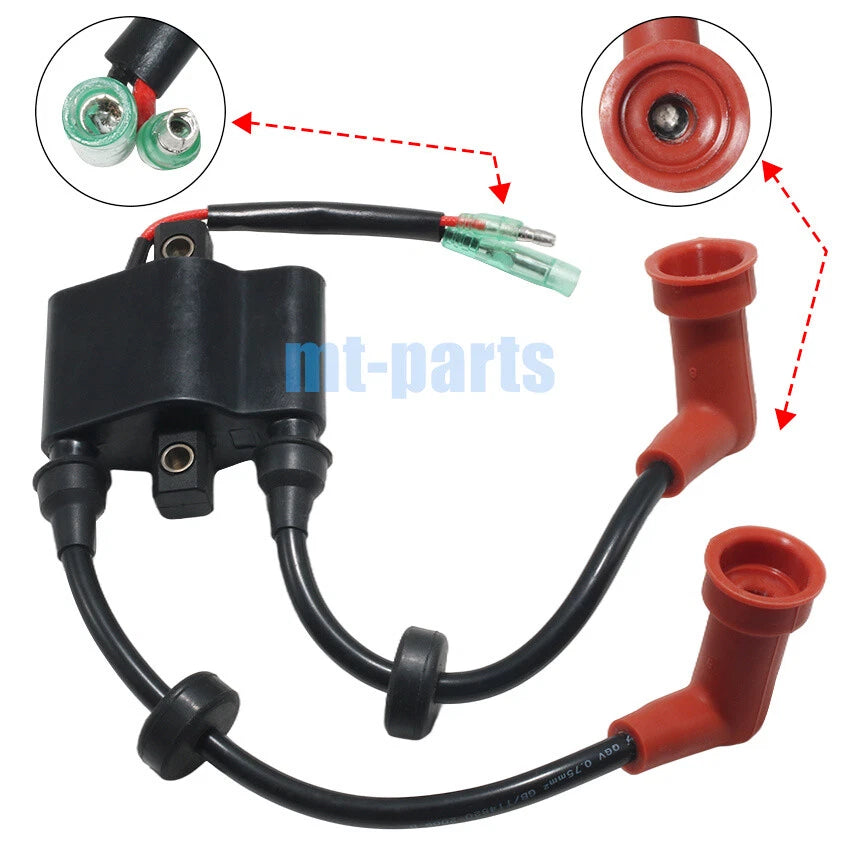 Ignition Coil for Yamaha Outboard 9.9HP E9.9D MHS/L/ 15HP E15D (2003)