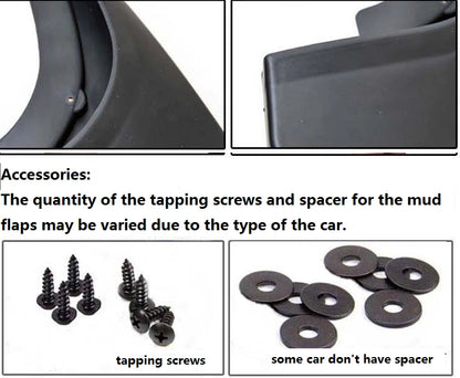 Mud Flaps Splash Guards for Lexus RX350 RX270 Fender (2009-2015)