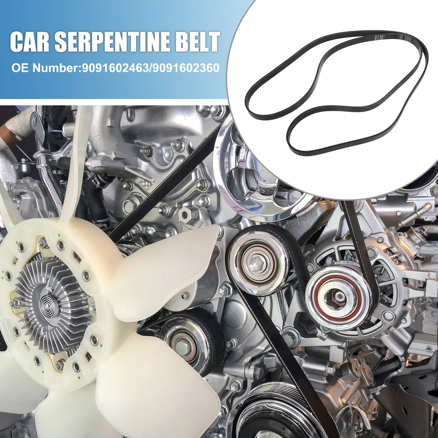Serpentine Belt for Toyota 4Runner 2003-2004 EPDM