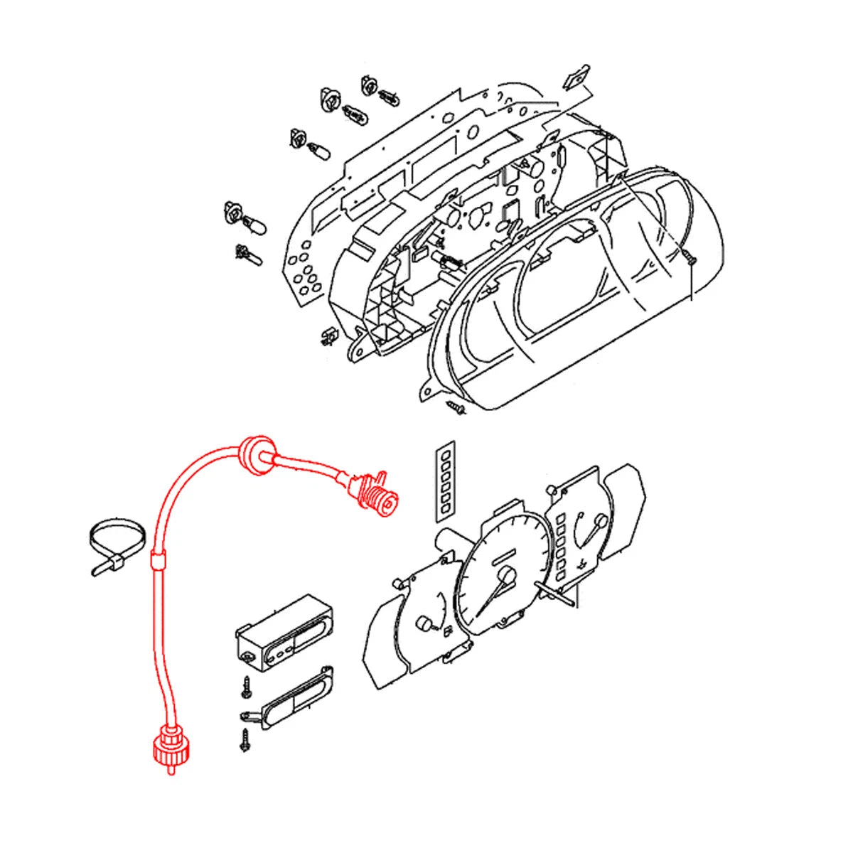 Speedometer Cable for Mitsubishi Mirage Lancer Libero 1992-2000