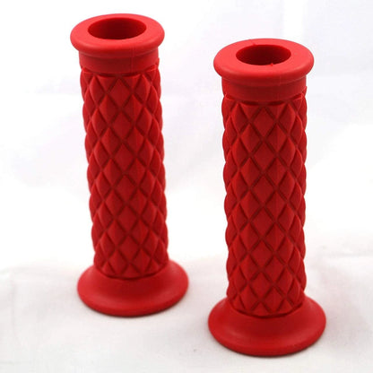 Red Motorcycle Gel Hand Grips 7/8in for Sports Bike