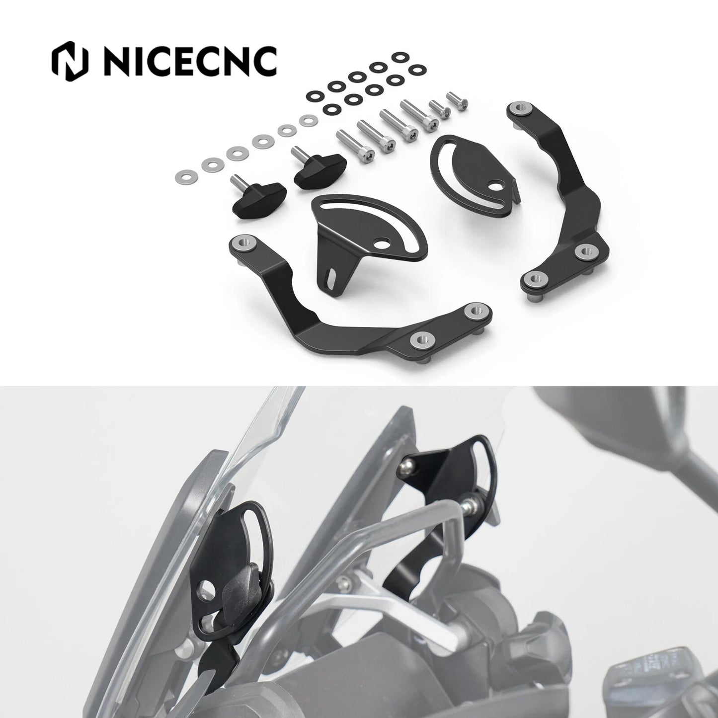 Windshield Stabilizer Bracket for BMW R1250GS Adventure (2018-2024)