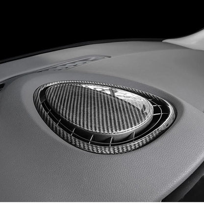 Dry Carbon Fiber Dashboard Center Vent Cover Trim for Mini Cooper F55 F56 F57