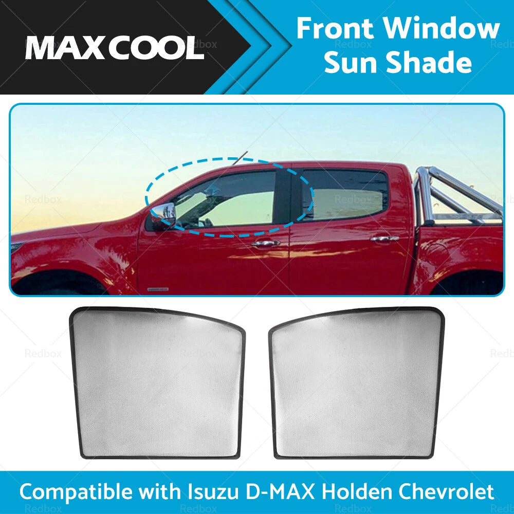 Front Magnetic Sun Shades for Holden Colorado (2012-2020)