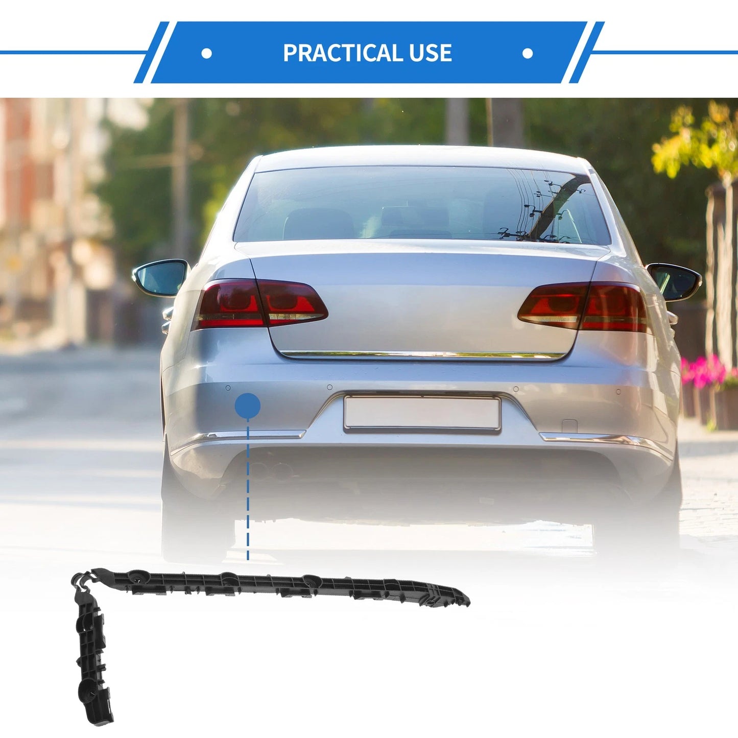 Left Rear Bumper Retainer Bracket for Toyota Camry (2014-2017)