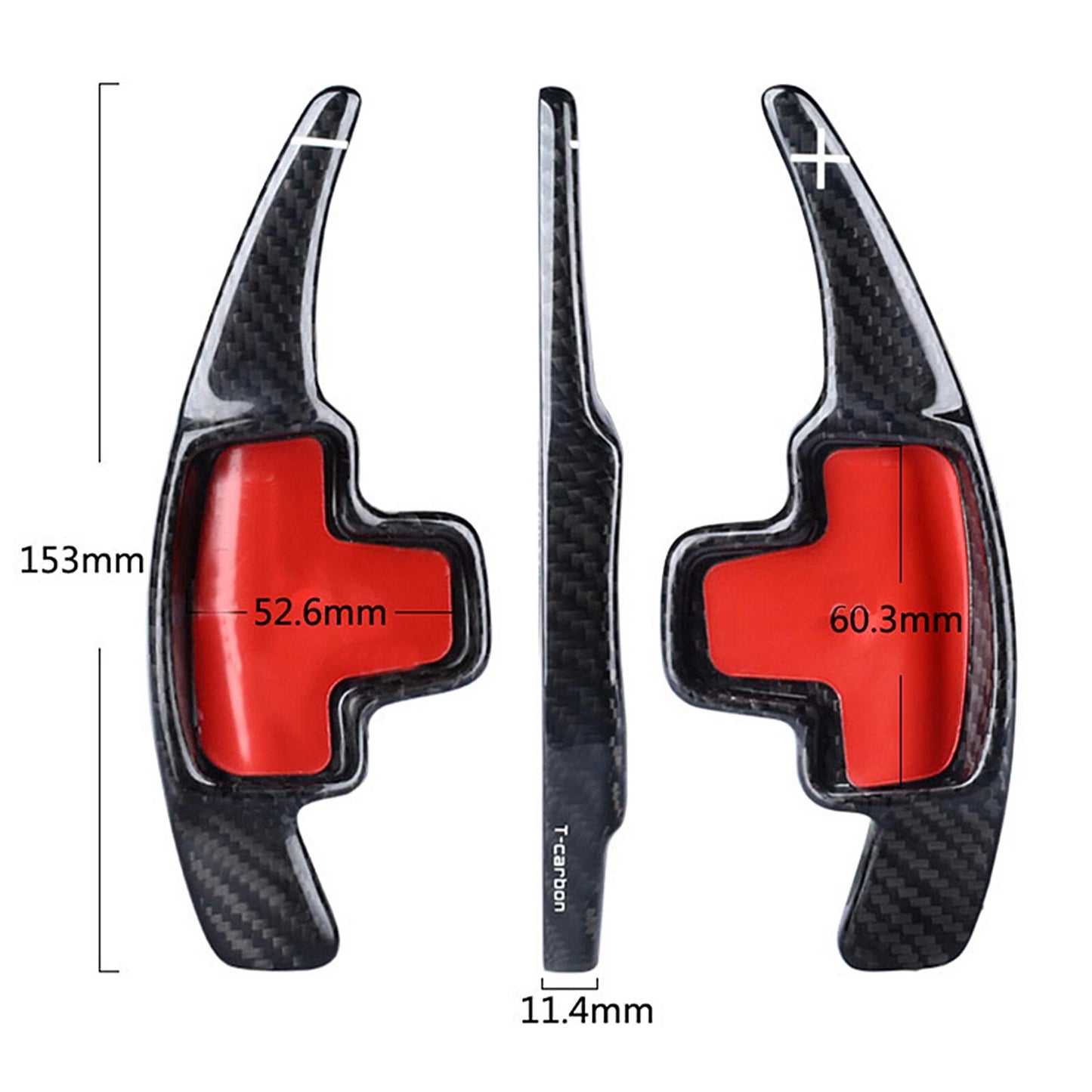 2 x Carbon Fiber Shift Paddle Extensions for Benz GLA GLK CLA (2014)