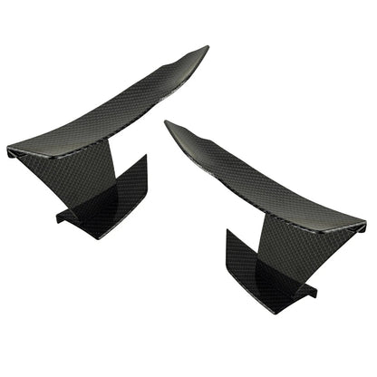 6pcs Carbon Fiber Front Bumper Splitter Fins for Car Model