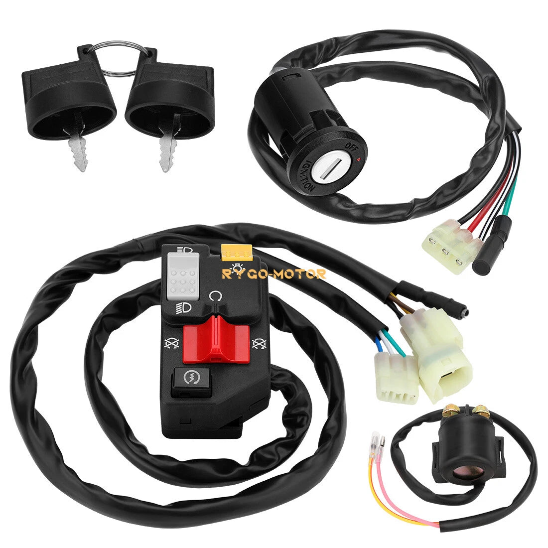 Handlebar Key Starter Relay Switch for Honda TRX250EX Sportrax (2006–2007)
