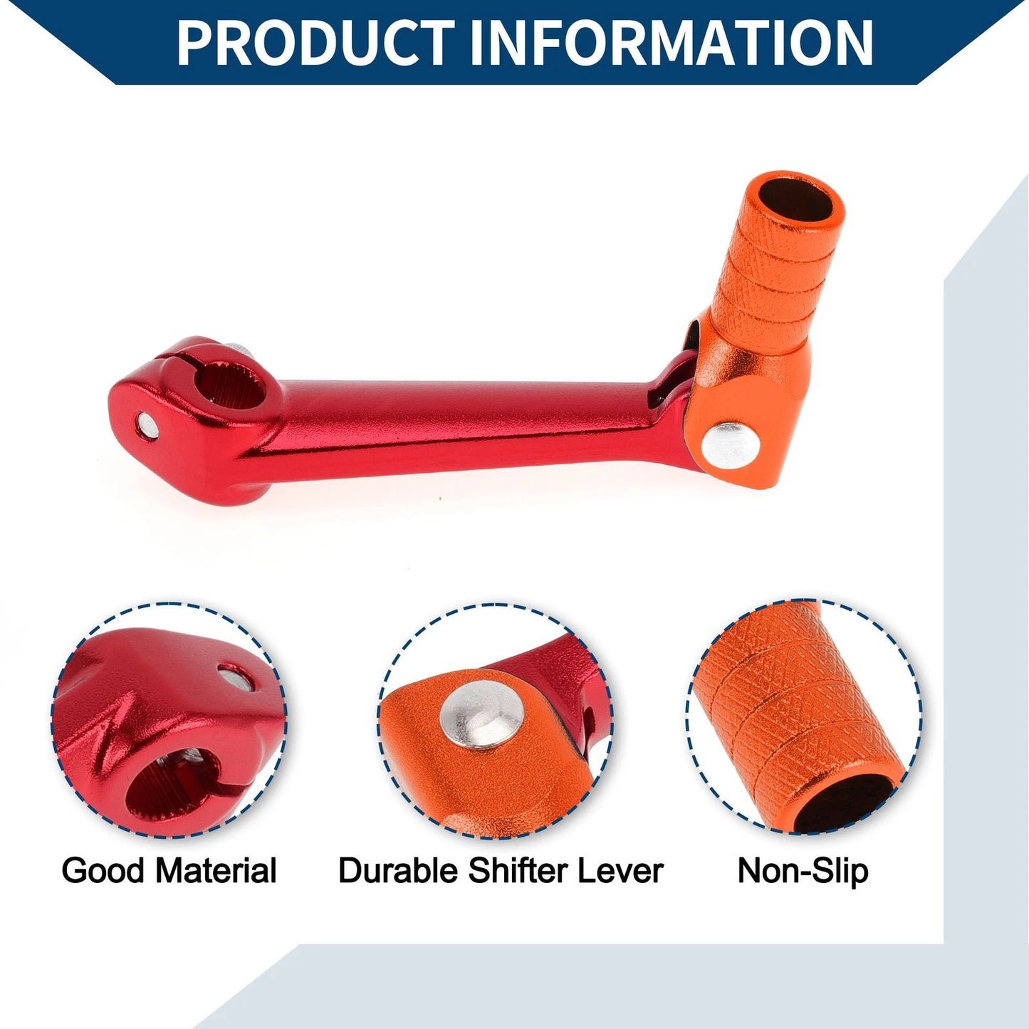 Folding Shifter Lever for Bosuer M5 Red Orange