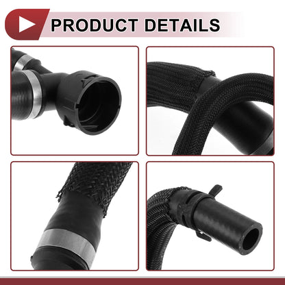 Radiator Hose for Land Rover LR2 3.2L (2008-2012) Rubber Black 1 Pc