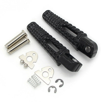 Black Rear Footrest Pegs for Suzuki SFV650 GSXR1000 GSR750 (2007-2023)