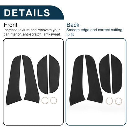Black Door Anti Kick Pad Sticker Protector for Toyota RAV4 (2013-2019)