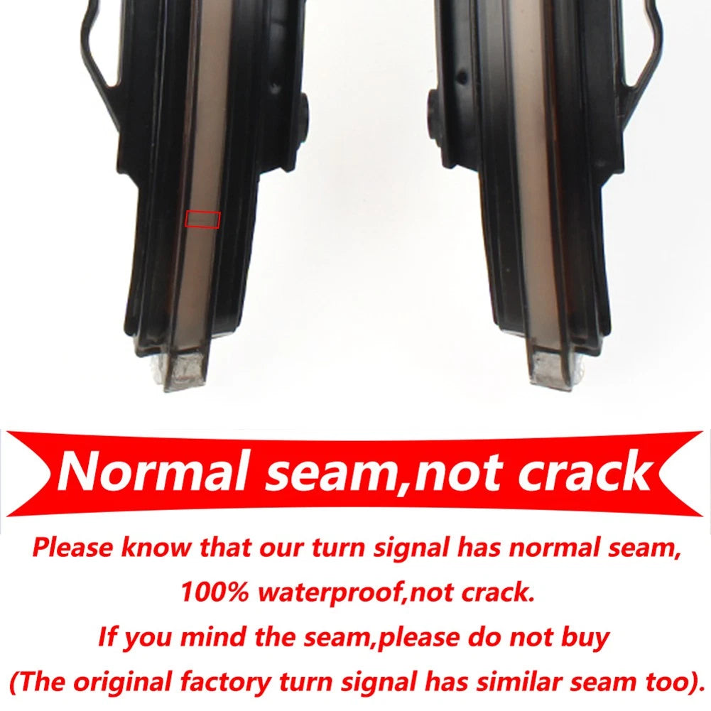 Sequential LED Side Mirror Turn Signal Lights for VW Tiguan, Touareg (2016-2023)