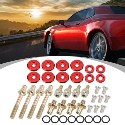 Engine Valve Cover Washer Bolt Kit Red for Honda B-Series B16A2 B16A3 B17A1 (1996-2000)