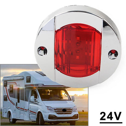 24V LED Side Marker Lights  Red for Truck Trailer RV Boat