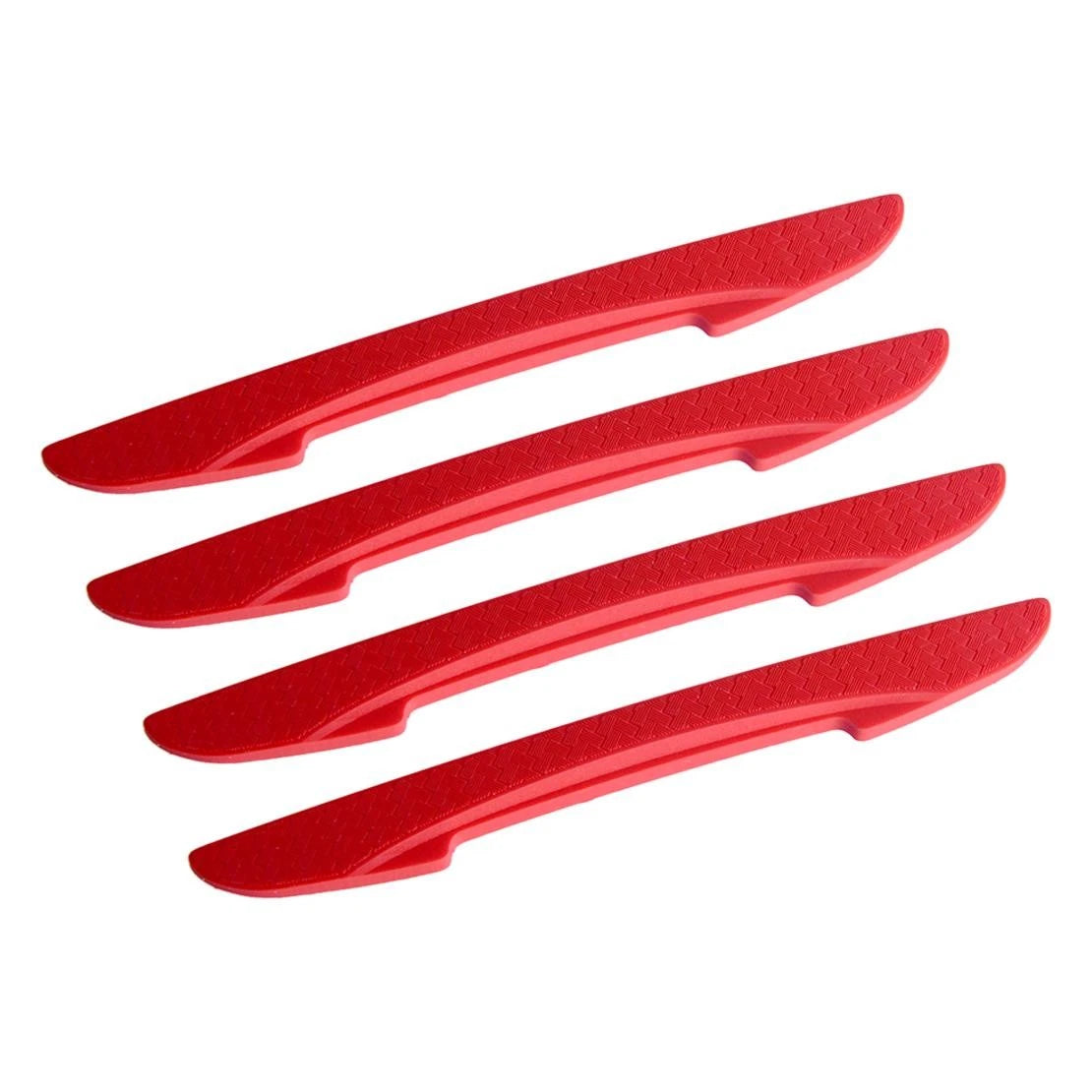 4pcs Universal Red Car Door Edge Scratch Protector Guard Strip