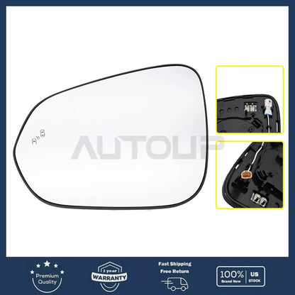 Rear View Mirror Glass Left Side for Lexus NX RX 2015–2022