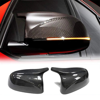 Carbon Fiber Side Mirror Cover Caps for BMW X3 X4 X5 G01 G02 G05 (2018-2024)