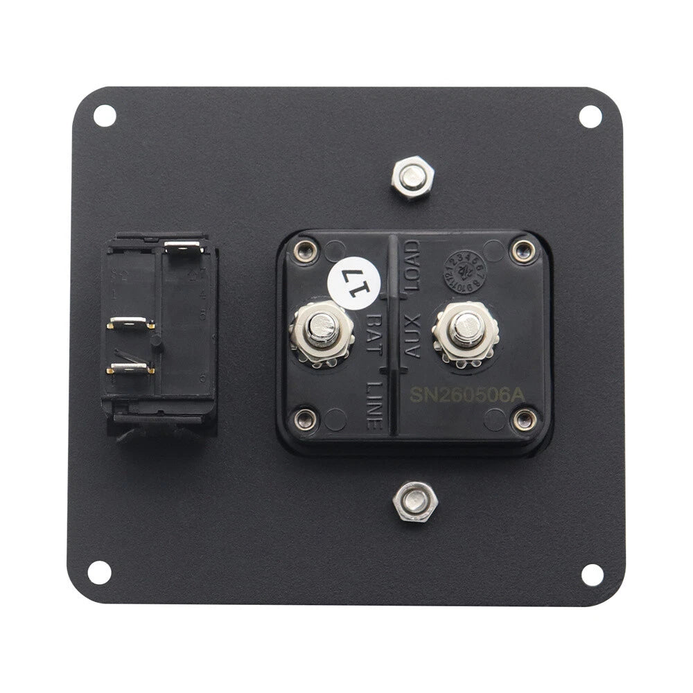 200A Circuit Breaker Panel + Red LED Rocker Switch for Car SUV