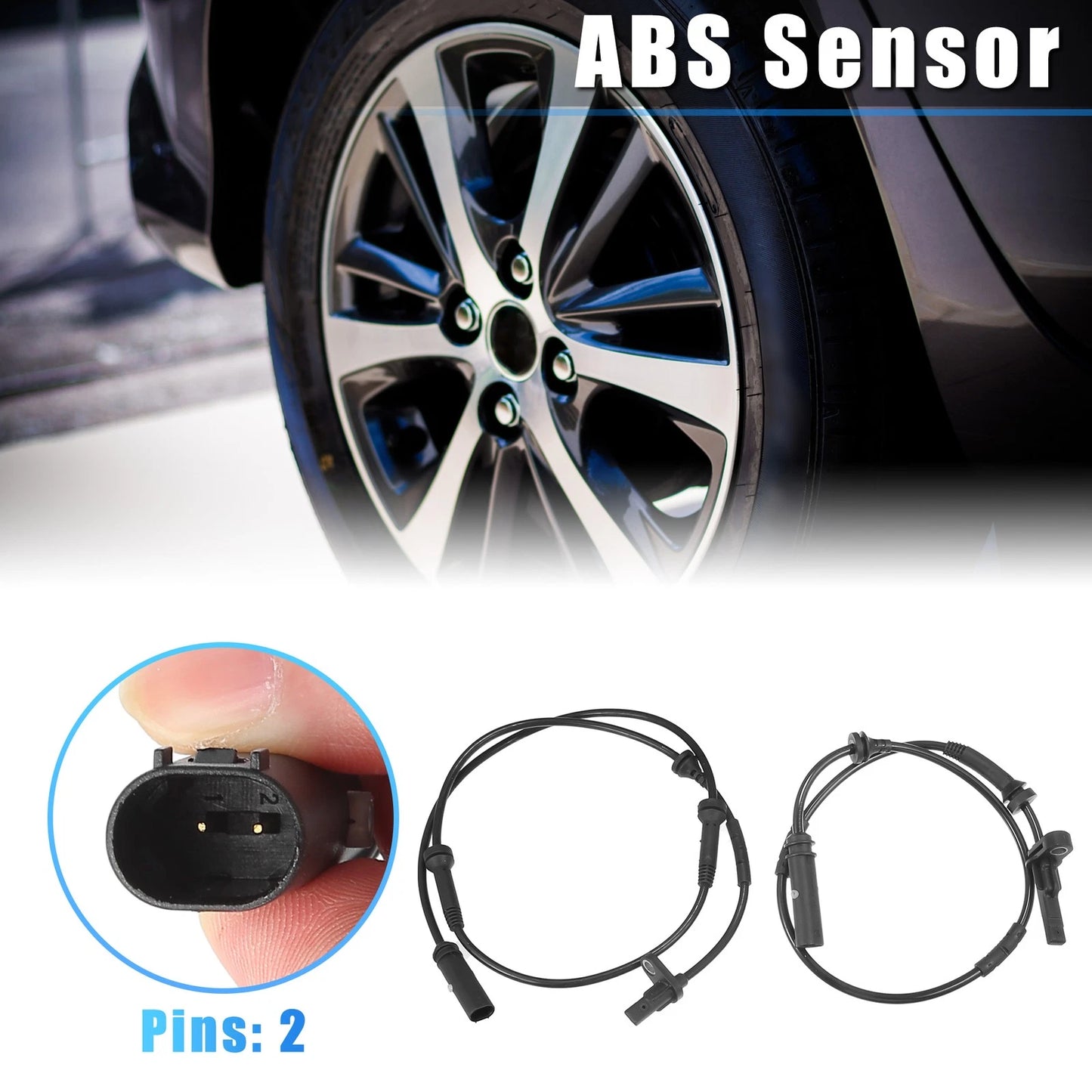 4 Pcs ABS Wheel Speed Sensors for BMW X4 (2015-2020)