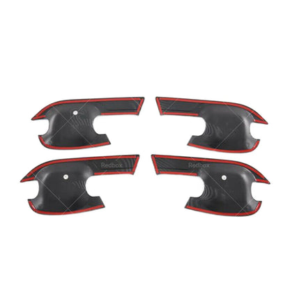 Carbon Fiber Exterior Door Handle Bowl Cover for Isuzu D-Max 2021-2022
