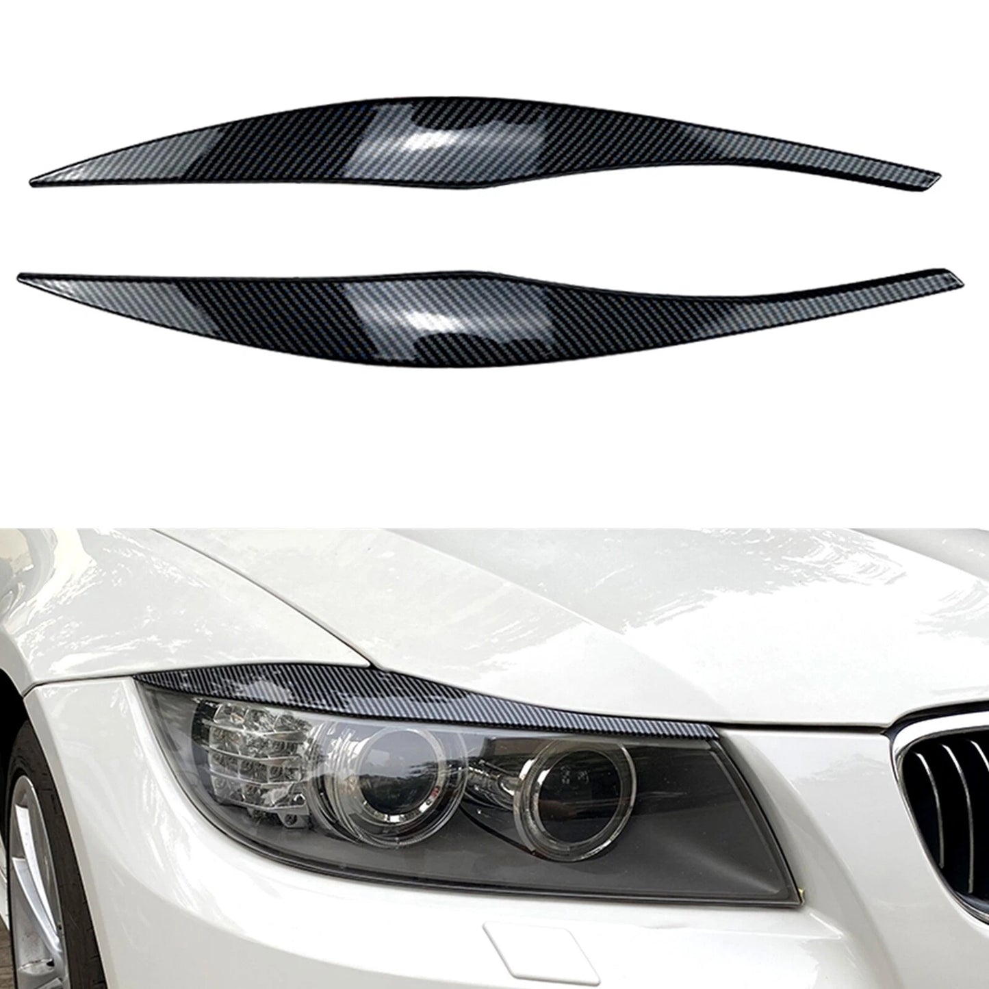 Headlight Eyelid Trim for BMW 3 Series E90 E91 (2005-2012)
