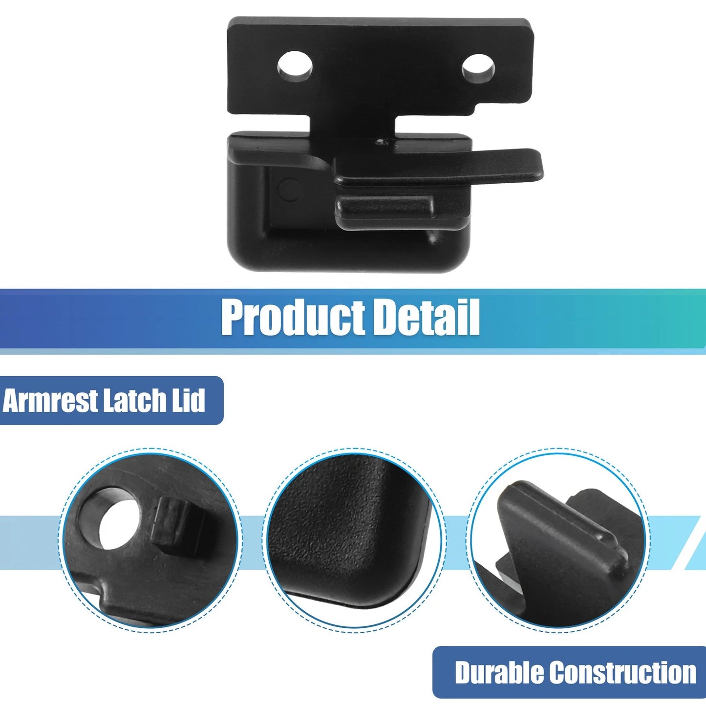 Armrest Latch Lid for Honda Accord (2003-2007) Black Plastic