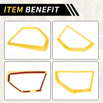 A Pillar Speaker Cover Trim for Jeep Wrangler JL JLU (2018-2024) Yellow