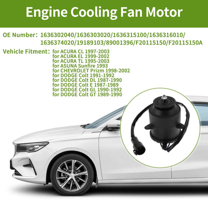 Radiator Fan Motor 1 Pc for ACURA CL (1997-2003)