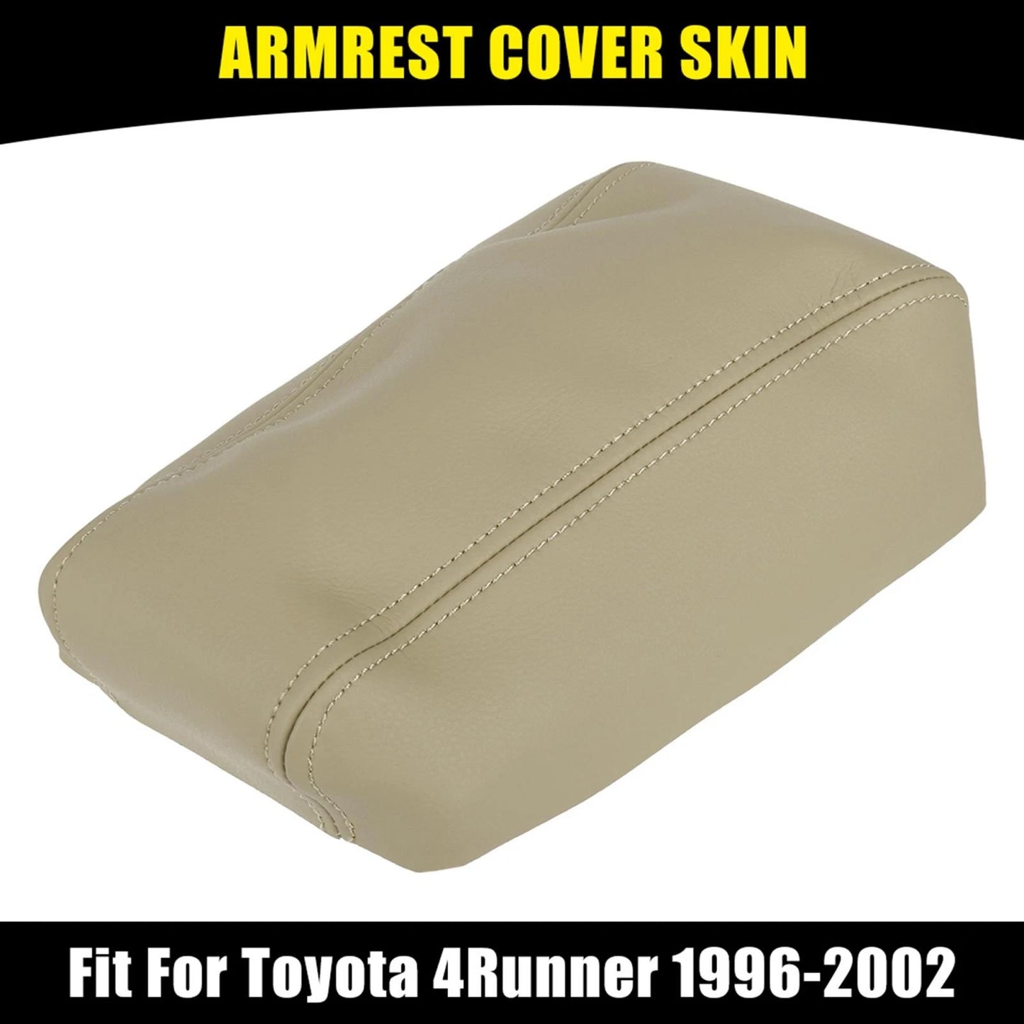 Beige Center Console Lid Armrest Cover Protector for Toyota 4Runner (96-02)