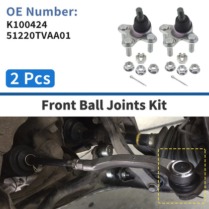 2 x Front Lower Ball Joints for Honda Accord (2018-2024)