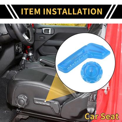 Seat Adjustment Button Cover Trim for Jeep Gladiator JT (2018-2024) Light Blue