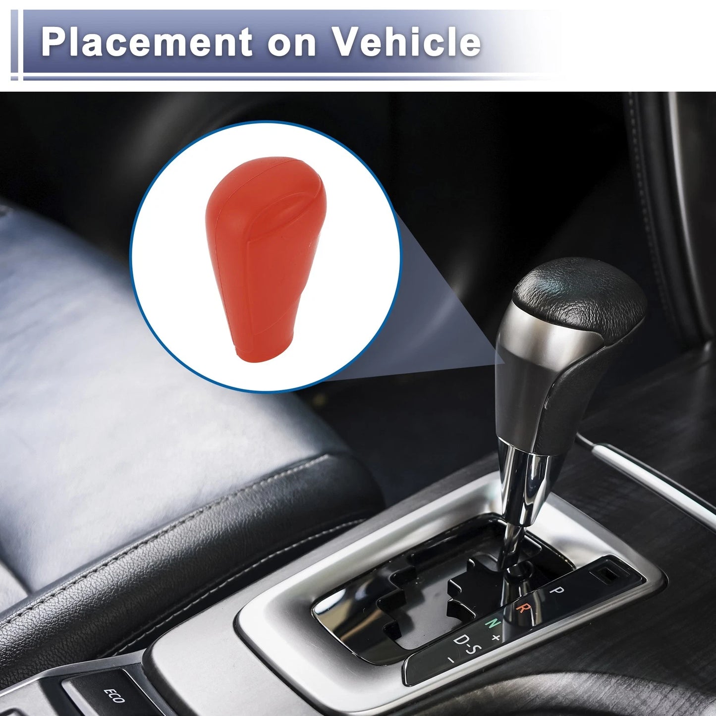 Red Silicone Automatic Gear Shift Knob Cover for Mazda 3 (2014-2019)