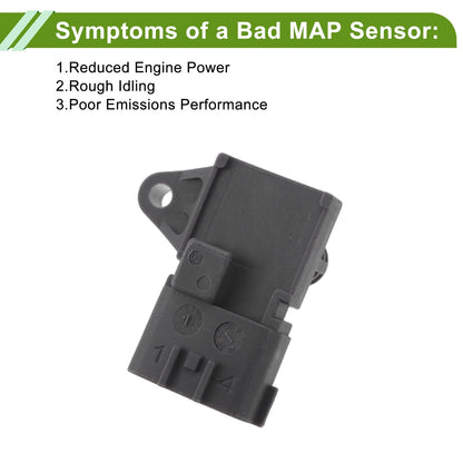 MAP Sensor for PEUGEOT 405 Break (1992-1996)