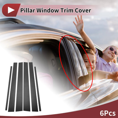 6 Pcs Car Door Pillar Window Trim for Toyota 4Runner (1996–2002)