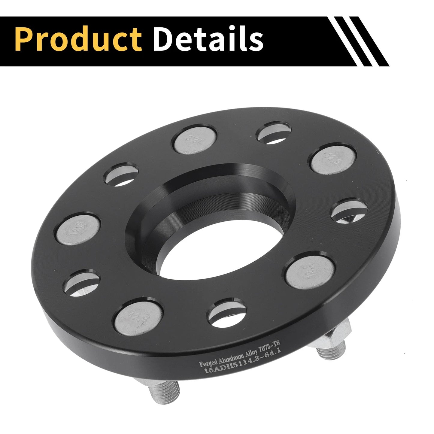 2 x 5x114.3mm Wheel Spacers 64.1mm M12x1.5 for Honda CR-V, Odyssey (2007-2023)