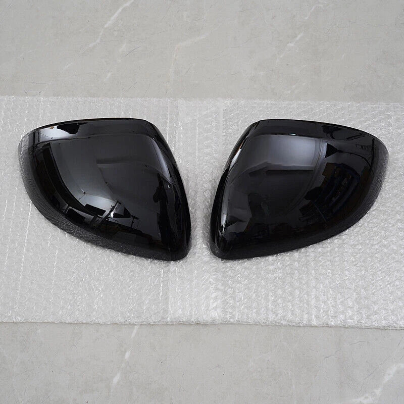 2 x Black Side Mirror Cap Overlay Covers for Benz C-Class W206 W223 (2022-2024)