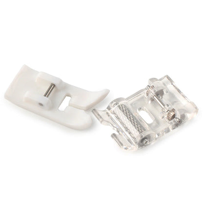 2 x Roller Presser Foot & Non-Stick Zigzag Foot for Brother Singer