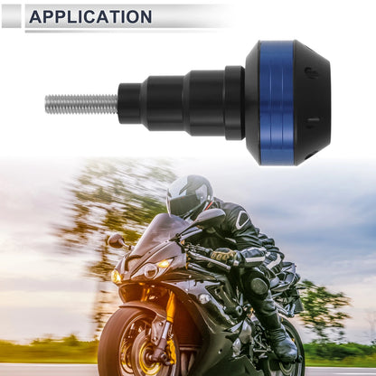 11mm Aluminum Alloy Plastic Motorcycle Slider Frame Bolt 1 Set Blue for Make Model