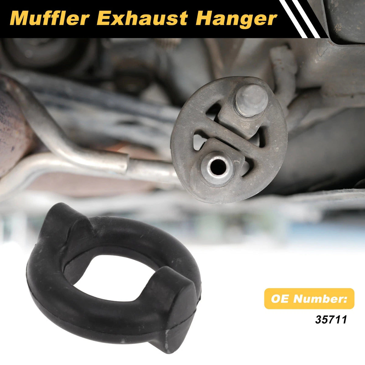 Muffler Exhaust Hanger for Toyota Corolla (2003-2008) Black 1 x Pc